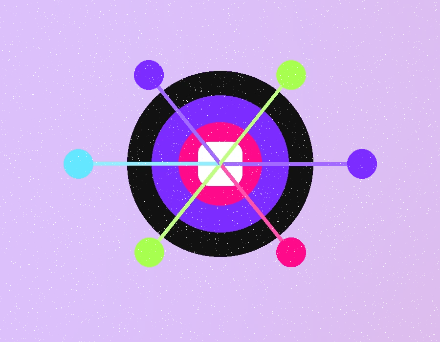Abstract AI activation artwork